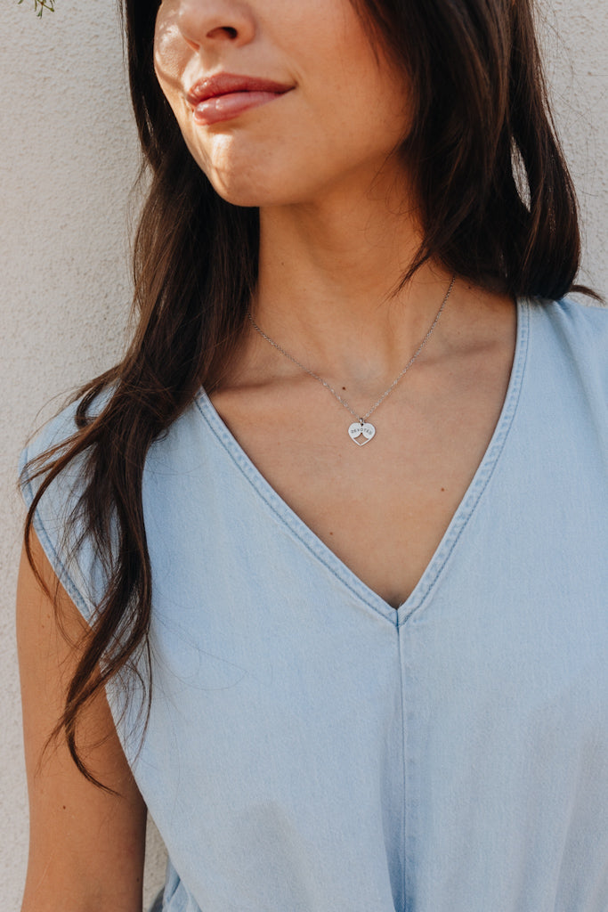 Devoted Necklace in Silver (Reversible)