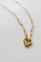 Open Heart Necklace - Gold
