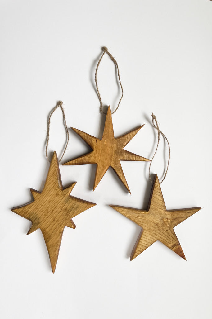 Christmas Star Set of 3 Ornaments