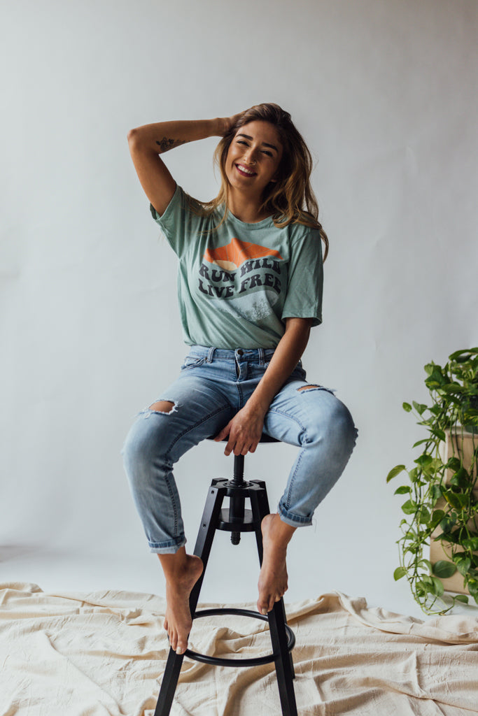 Run Wild Live Free Tee