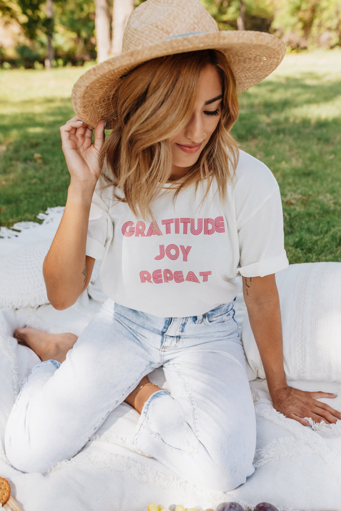 Gratitude, Joy, Repeat Tee