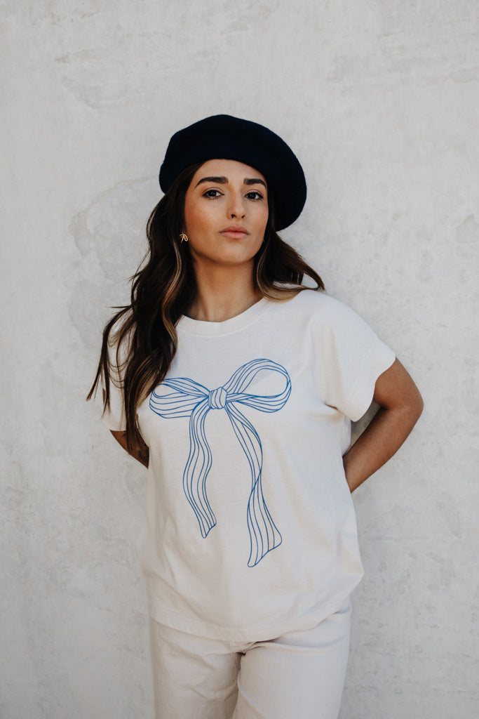 Cerulean Bow Tee