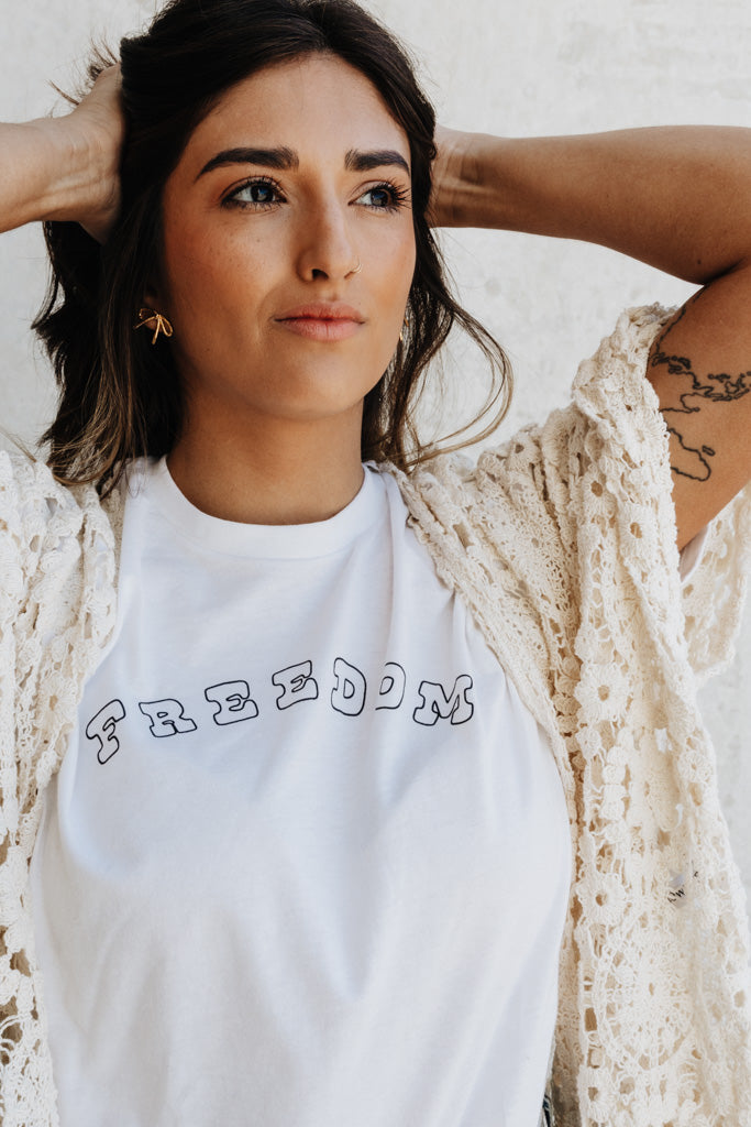 Freedom Tee - White