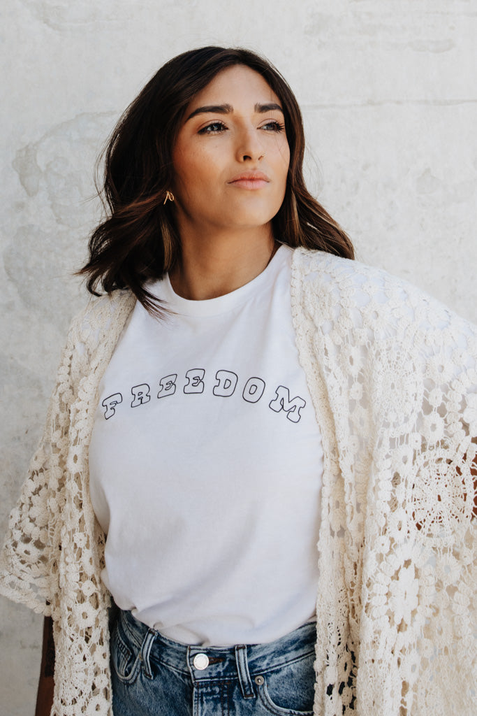 Freedom Tee - White