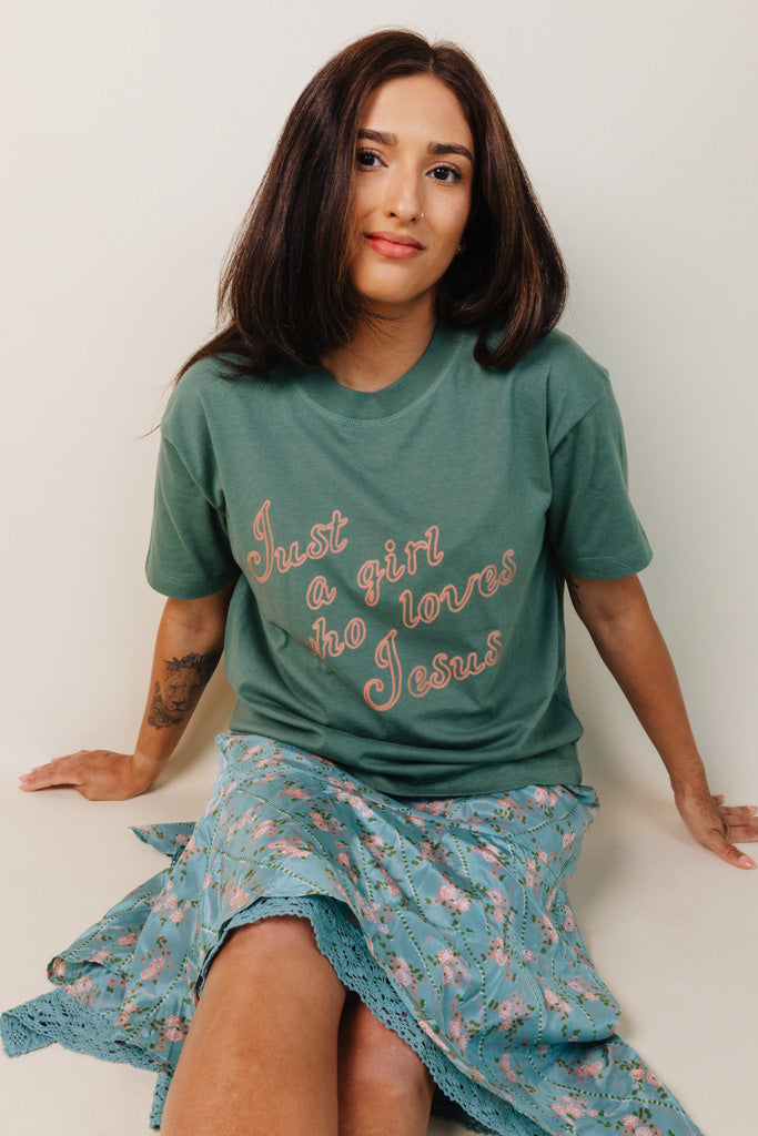 Just A Girl Who Loves Jesus Tee