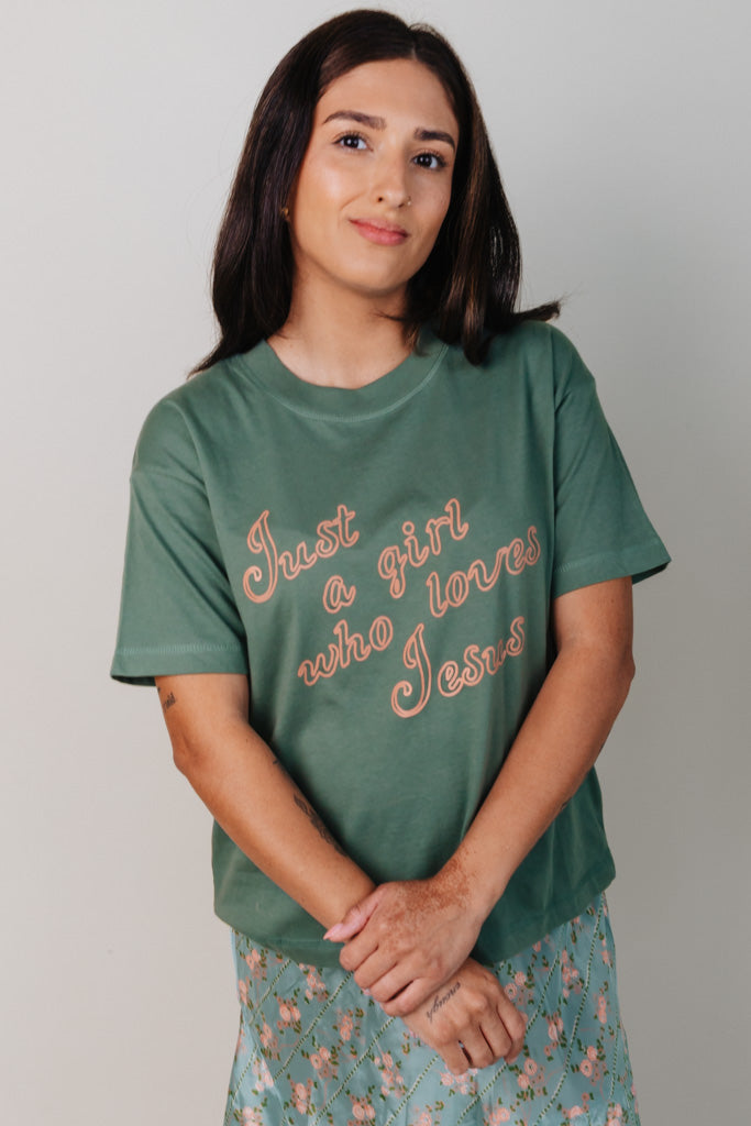 Just A Girl Who Loves Jesus Tee