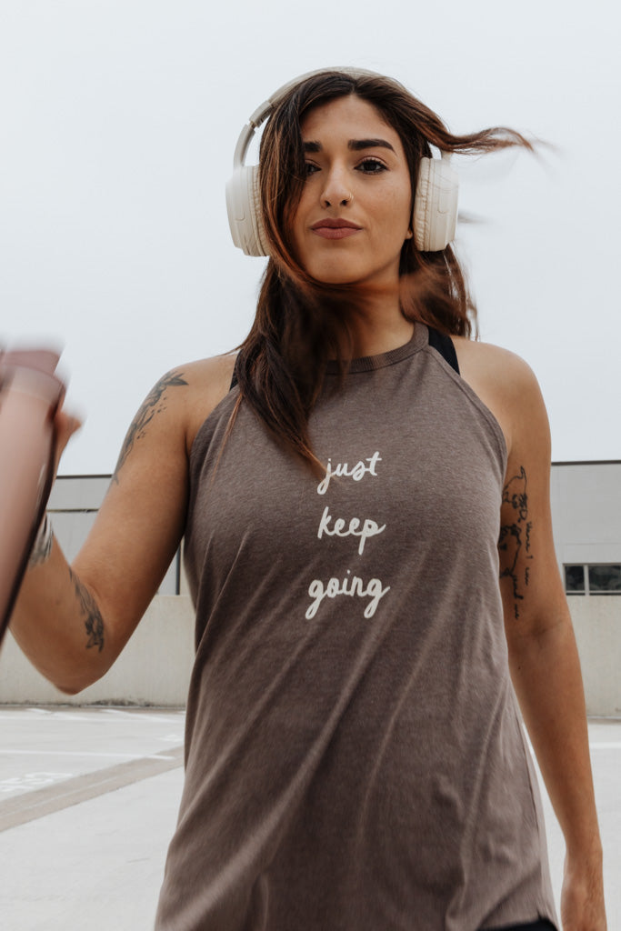 Just Keep Going Active Tank