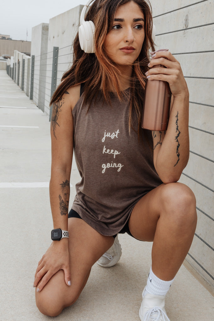 Just Keep Going Active Tank