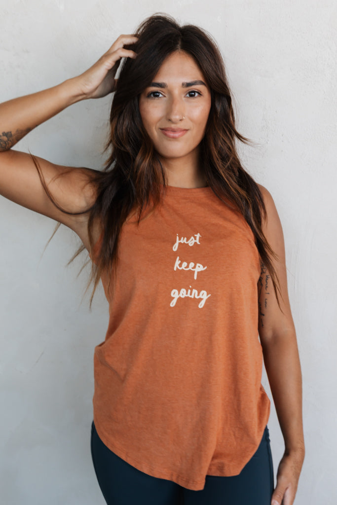 Just Keep Going Active Tank - Rust