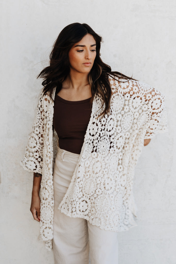 Contending Lace Kimono