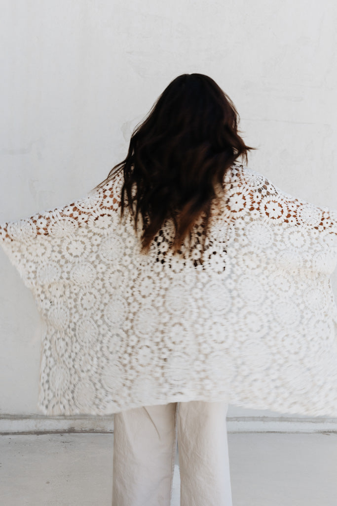 Contending Lace Kimono