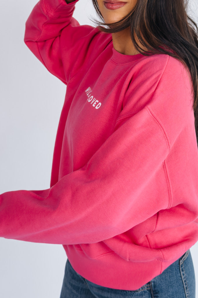 Wildly Loved Sweatshirt - Pink