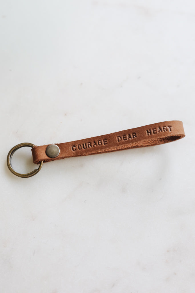 Courage Dear Heart Keychain