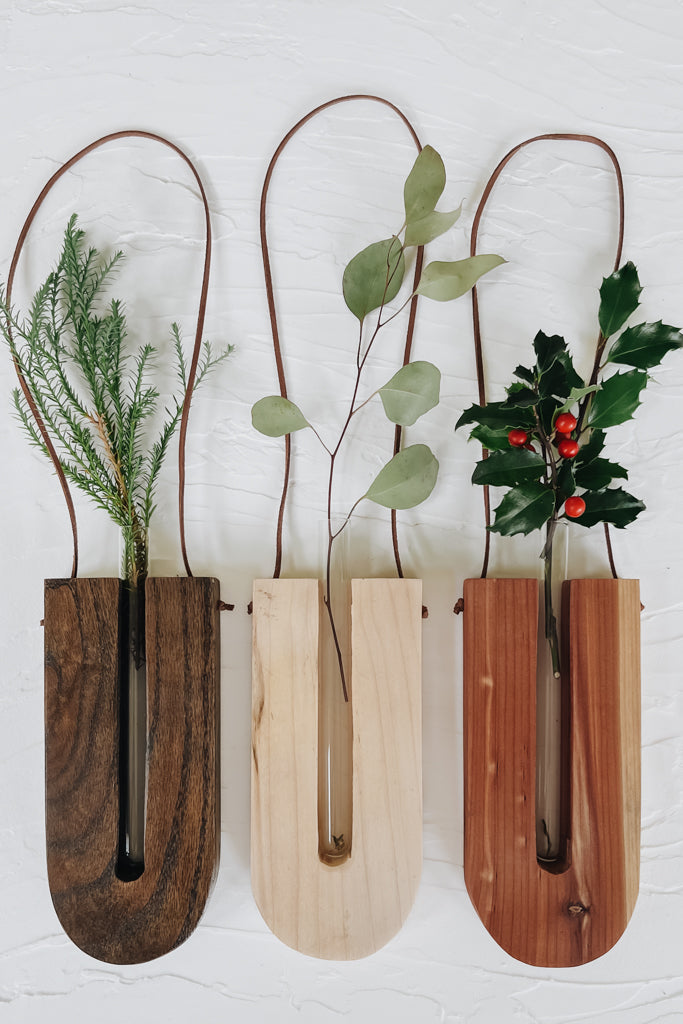 Blossom Hanging Vase - Brown