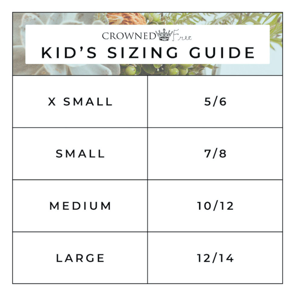 Sizing Chart | Crowned Free